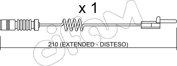 Датчик износа тормозных колодок  Metelli. Артикул SU.099