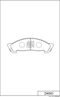 Тормозные колодки MK Kashiyama. Артикул D4041