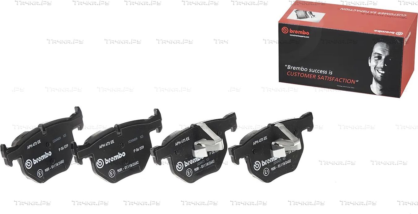 Тормозные колодки Brembo задние для BMW X1 I (E84) 2009-2011. Артикул P 06 039
