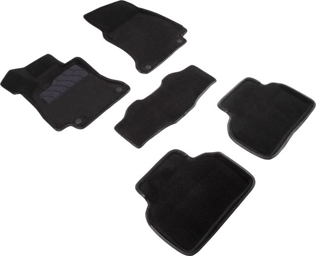 Комплект ковриков Seintex 3D ворсовые для салона Mercedes-Benz E-Classe W213 2016-2026 ЧЕРНЫЕ. Артикул 92338