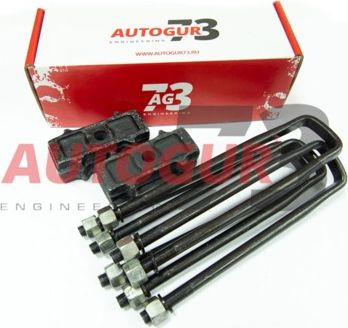 Лифт-комплект Autogur73 рессора-мост 40 мм для УАЗ 452, 2206, 3741 1965-2026, на 1 мост. Артикул РМ-452 40мм