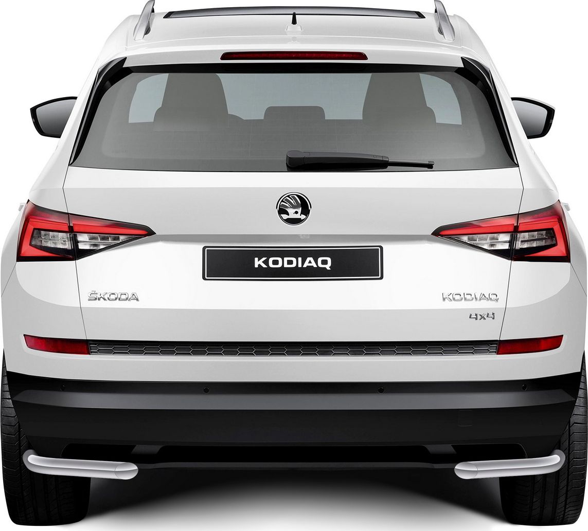 Защита Rival заднего бампера d57 уголки для Skoda Kodiaq 2017-2026. Артикул R.5101.005