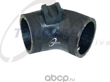 Патрубок интеркулера Trucktec Automotive (Резина с тканевым включением). Артикул 07.14.096