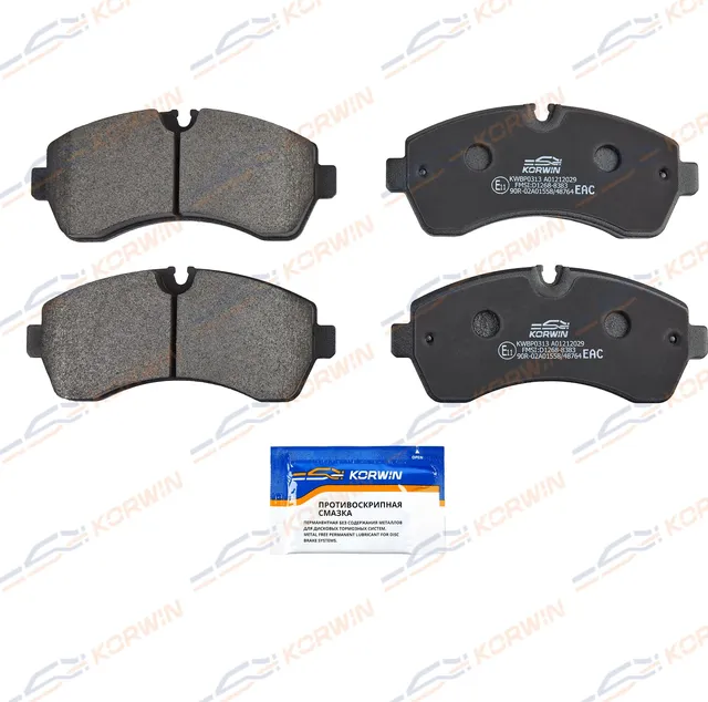 Колодки тормозные перед. Mercedes Sprinter (906/907/910) 06-/VW Crafter 06 (Korwin). Артикул KWBP0313