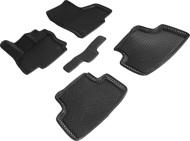 Коврики Seintex 3D EVA ромб для салона Volkswagen Passat B8 2015-2026 ЧЕРНЫЕ. Артикул 95357