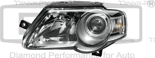 Фара передняя основная DPA левая для Volkswagen Passat B6 2005-2011. Артикул 89410402902