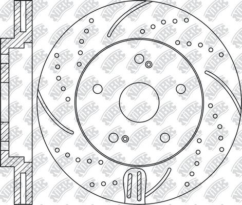 Тормозной диск NiBK. Артикул RN1219DSET