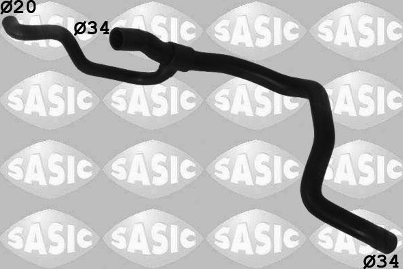 Патрубок радиатора (системы охлаждения) Sasic. Артикул 3406191