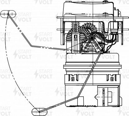 Бензонасос (топливный насос) StartVOLT для Peugeot 406 I 1996-2004. Артикул SFM 2017