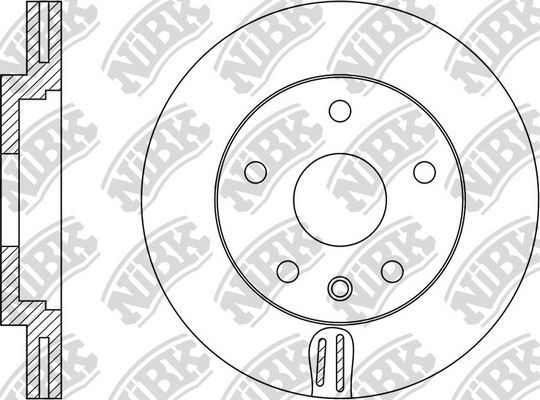 Тормозной диск NiBK передний для Opel Zafira C 2011-2019. Артикул RN34003