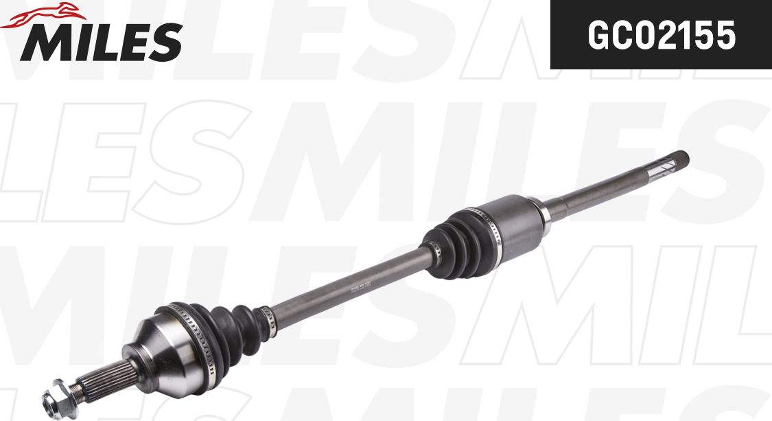 Полуось (привод в сборе, приводной вал) Miles. Артикул GC02155