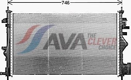 Радиатор охлаждения двигателя AVA ** CLEVER FIT **. Артикул OL2731