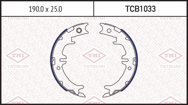 Колодки ст.торм.LEXUS GS 93-05/IS 01-/LS 94-/TOYOTA AVENSIS VERSO 01-/RAV4 II (Tatsumi). Артикул TCB1033