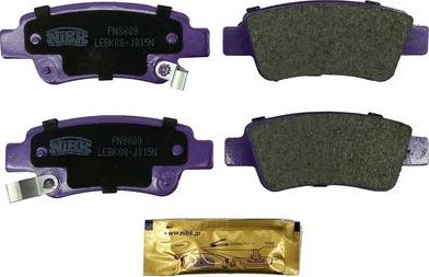 Тормозные колодки NiBK. Артикул PN8809