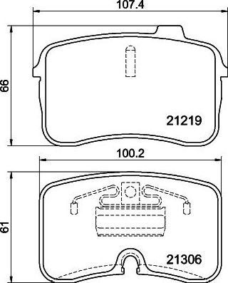 Тормозные колодки Mintex передние для Audi V8 1988-1994. Артикул MDB1517