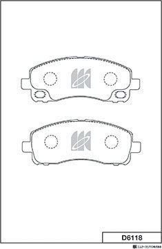Тормозные колодки MK Kashiyama. Артикул D6118