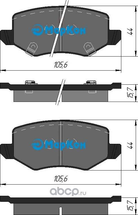 Колодки тормозные дисковые задние к-т HAVAL JOLION 1.5 2WD (Markon). Артикул 508602164