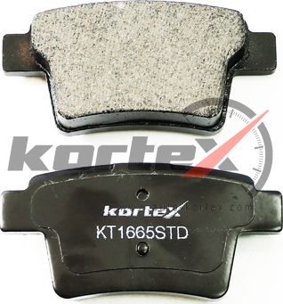 Колодки торм.задн.к-т (Kortex). Артикул KT1665STD