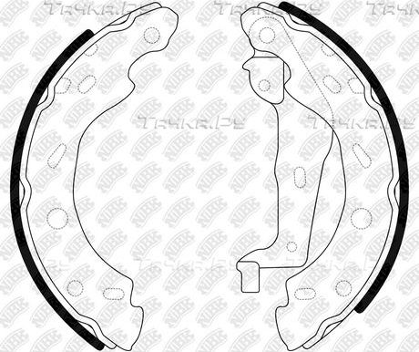 Тормозные колодки NiBK задние для Smart Fortwo I (W450) 1998-2007. Артикул FN31001