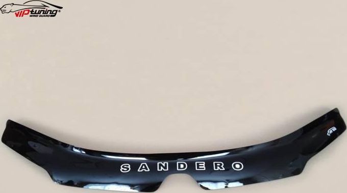 Дефлектор VT52 для капота Renault Sandero II 2014-2026. Артикул RL27VT