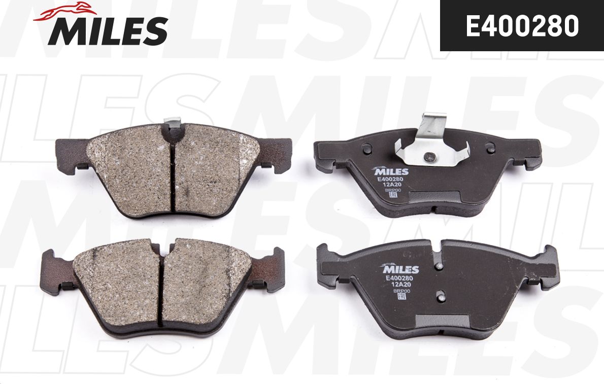 Тормозные колодки Miles (Low-Metallic). Артикул E400280