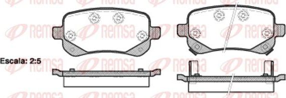 Тормозные колодки Remsa. Артикул 1095.02