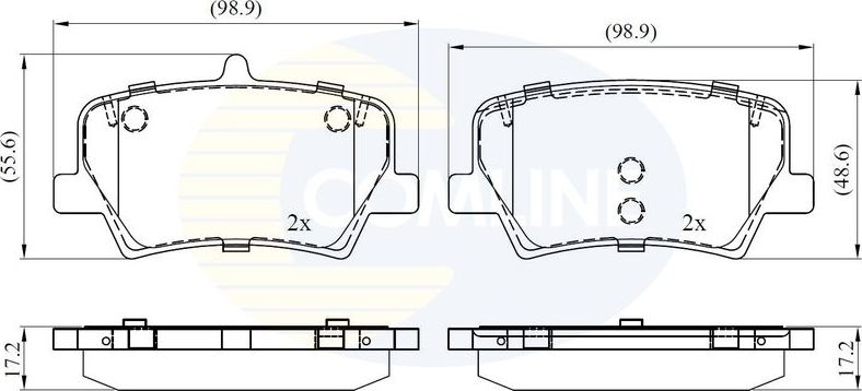 Тормозные колодки Comline. Артикул CBP02393