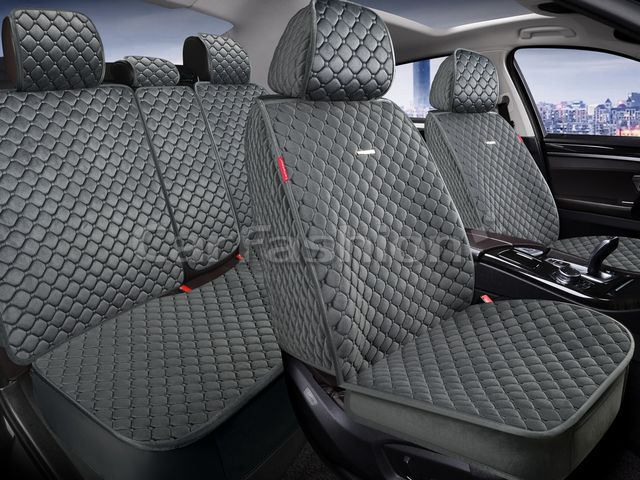 Накидки универсальные CarFashion Polo Plus для авто, цвет Светло-серый. Артикул 27338