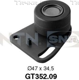 Натяжной ролик (натяжитель) ремня ГРМ NTN / SNR. Артикул GT352.09