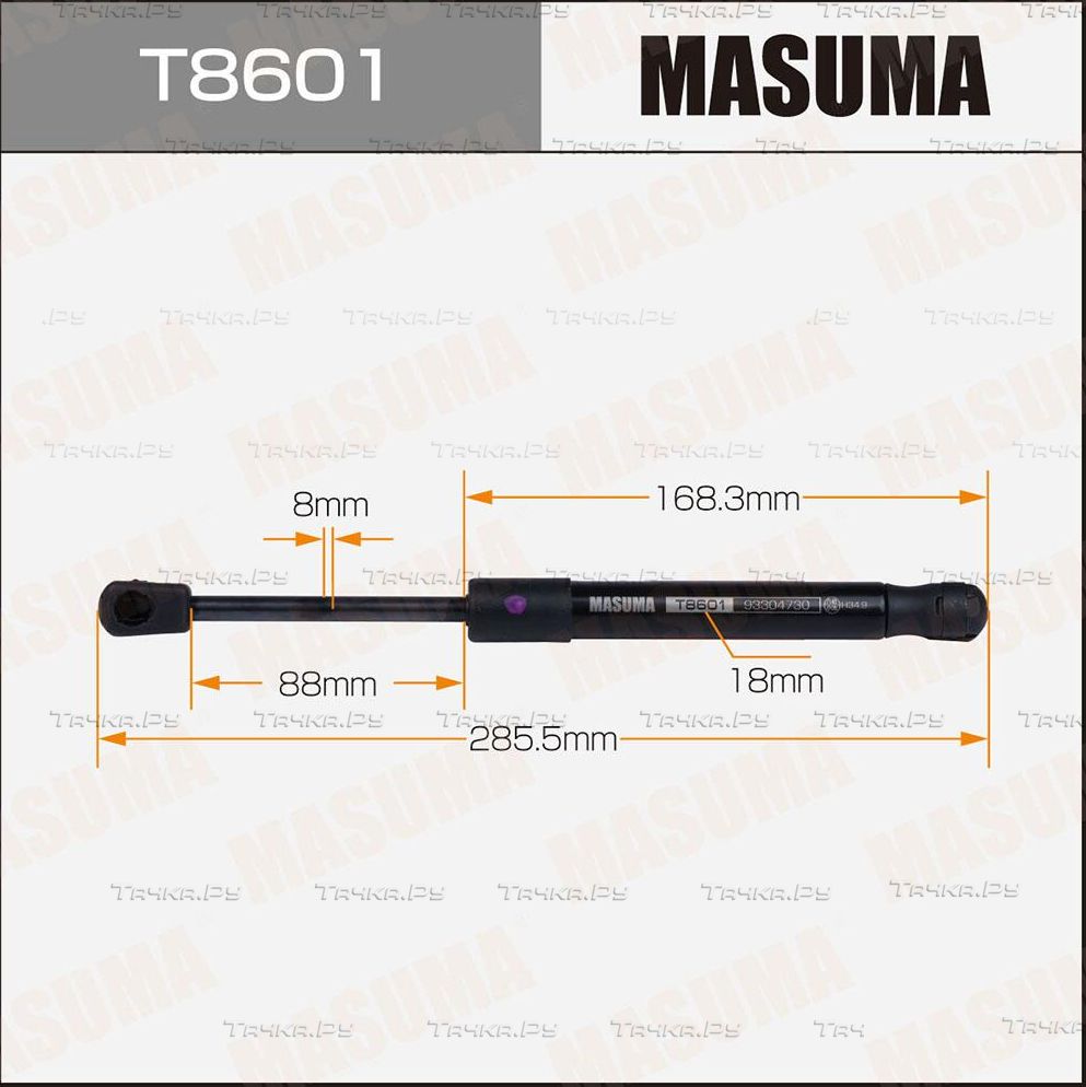 Амортизатор (упор) багажника Masuma. Артикул T8601