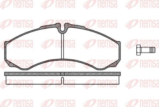 Тормозные колодки Remsa передние для IVECO Daily III 1999-2007. Артикул 0651.10