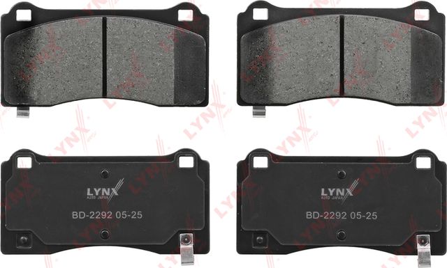 Тормозные колодки LYNXauto передние для Tesla Model Y I 2019-2026. Артикул BD-2292