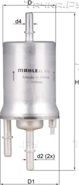 Топливный фильтр Mahle для Audi TT III (8S) 2014-2026. Артикул KL 572