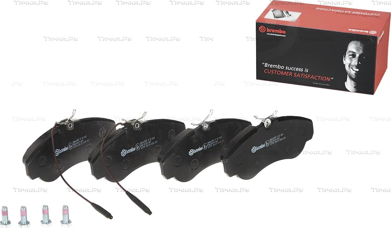 Тормозные колодки Brembo PRIME LINE передние для Fiat Ducato II 1994-2002. Артикул P 23 069