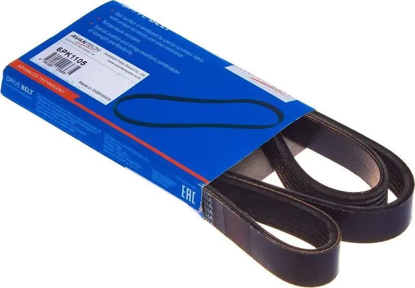 Ремень поликлиновой (Avantech). Артикул 6PK1105