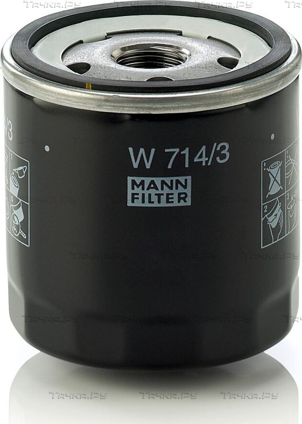 Масляный фильтр Mann-Filter для Zastava Yugo 1988-2008. Артикул W 714/3