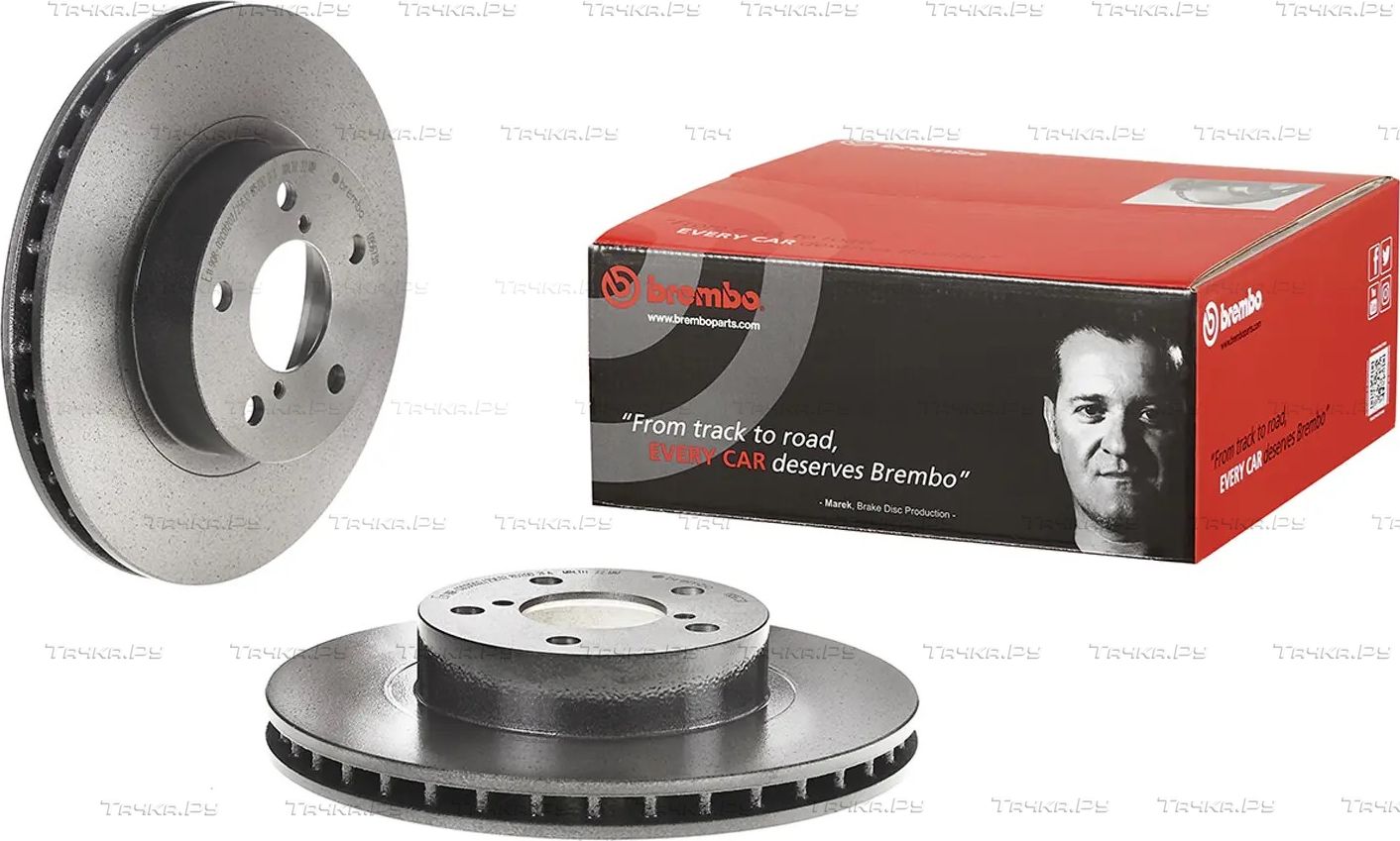 Тормозной диск Brembo UV Coated передний для Subaru Impreza II 2000-2009. Артикул 09.5673.11