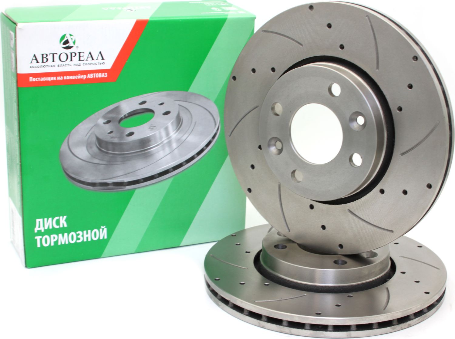 Диск тормозной LADA Vesta SW/SW Cross перфо Евро (перфорация + насечка) (Avtoreal). Артикул ABPE8450031577