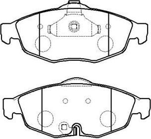 Тормозные колодки HSB передние для Chrysler Sebring II 2001-2007. Артикул HP5159