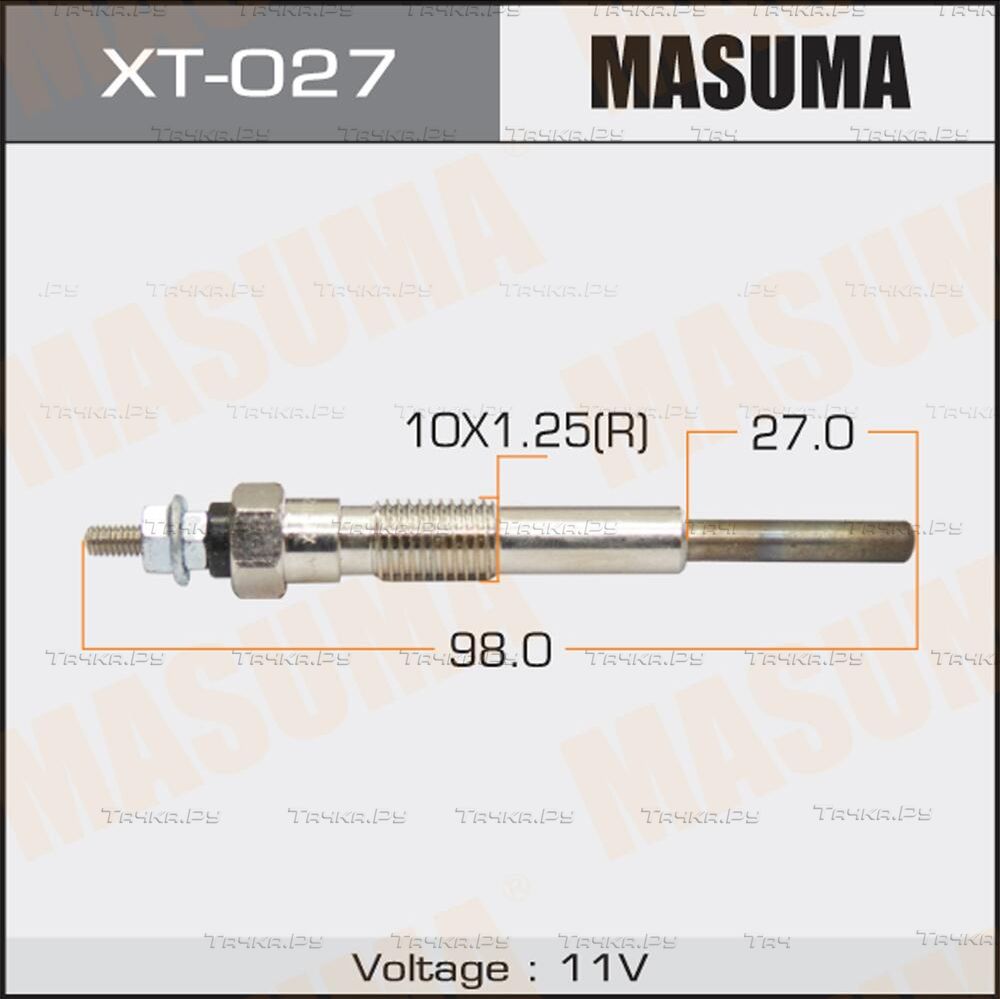 Свеча накаливания (накала) Masuma. Артикул XT-027