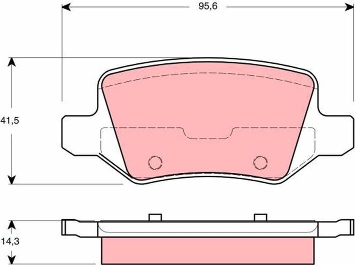 Тормозные колодки TRW. Артикул GDB1433