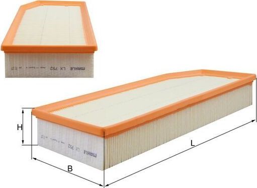 Воздушный фильтр Mahle. Артикул LX 752