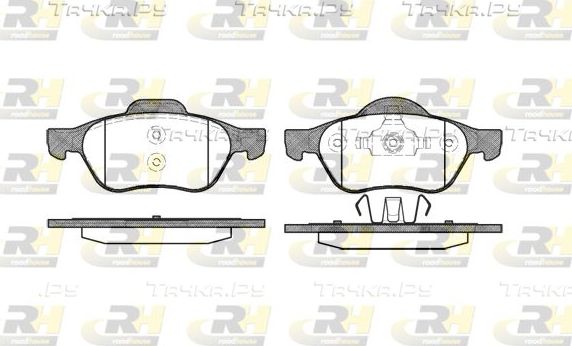 Тормозные колодки RoadHouse передние для Renault Wind 2010-2013. Артикул 2962.00