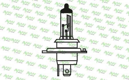 Лампа галогеновая H4 12V 60/55W P43T-38 SUPER WHITE H4 12V 60/55W P43T-38 SUPER (Aywiparts). Артикул AW1910005W