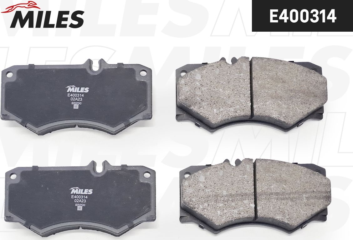 Тормозные колодки Miles (Low-Metallic). Артикул E400314