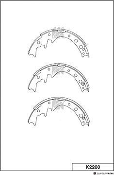 Тормозные колодки MK Kashiyama. Артикул K2260
