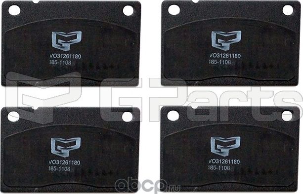 Колодки тормозные передние (Gparts). Артикул VO31261180