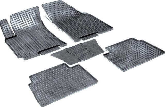 Коврики резиновые Seintex с узором сетка для салона Chevrolet Lacetti 2004-2013. Артикул 00260