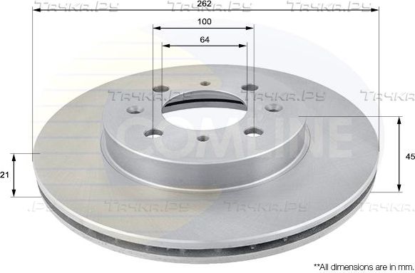 Тормозной диск Comline COATED. Артикул ADC0506V
