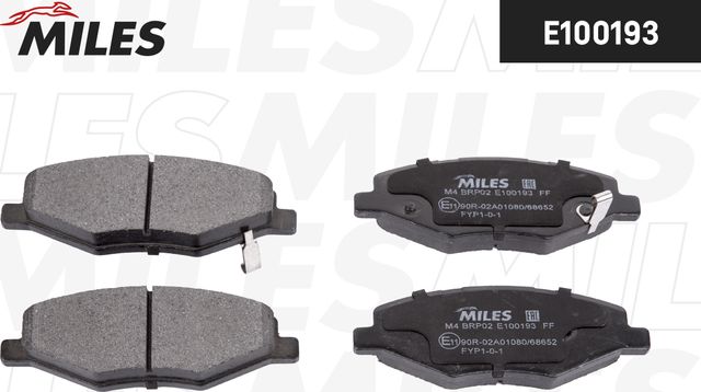 Тормозные колодки Miles передние для Vortex Tingo I 2010-2013. Артикул E100193